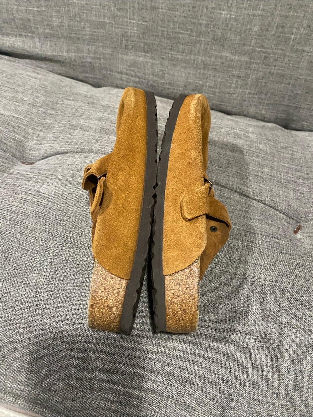 Birkenstock Boston Suede Clog - Tan - Picture 2 of 3